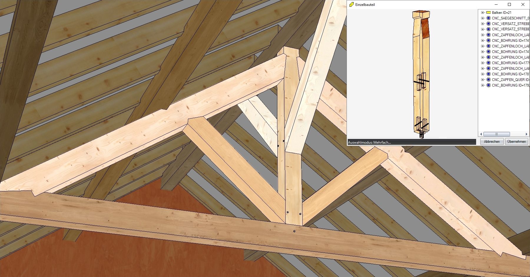 Freie Zeichnung, Beispiel für einen Binder