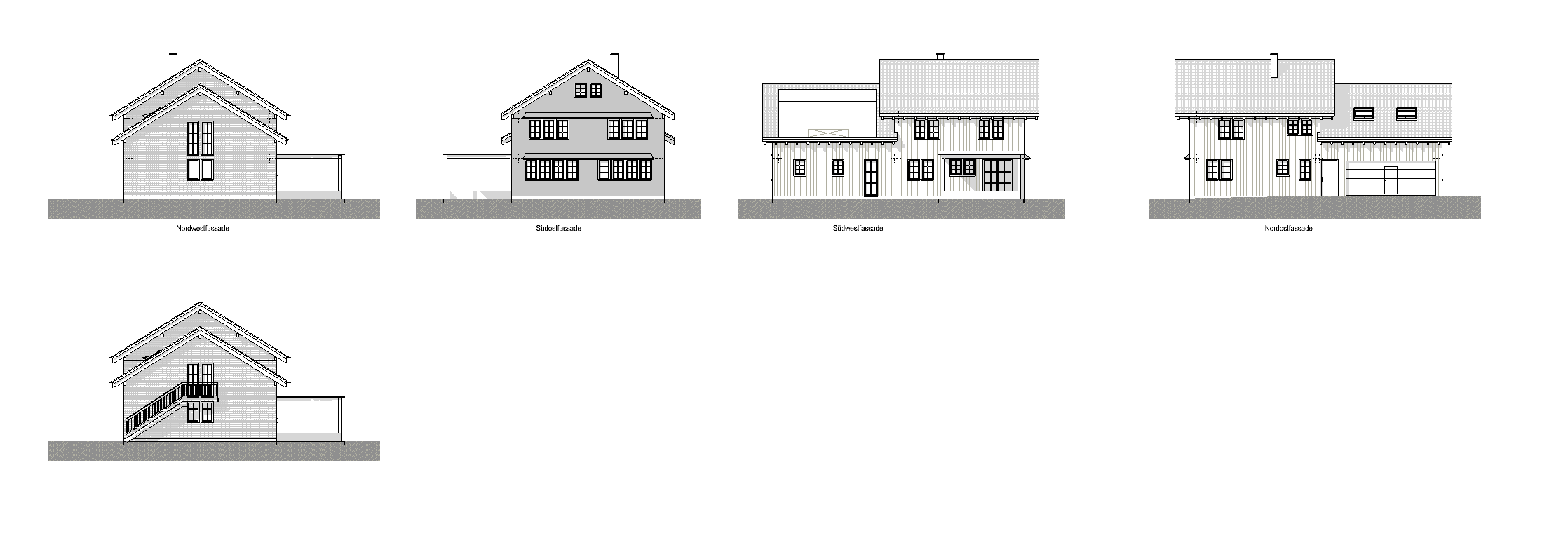 Holzhausplaner - Ansicht Fassaden
