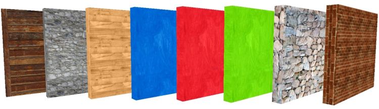 Texturenpaket verschiedene Wände