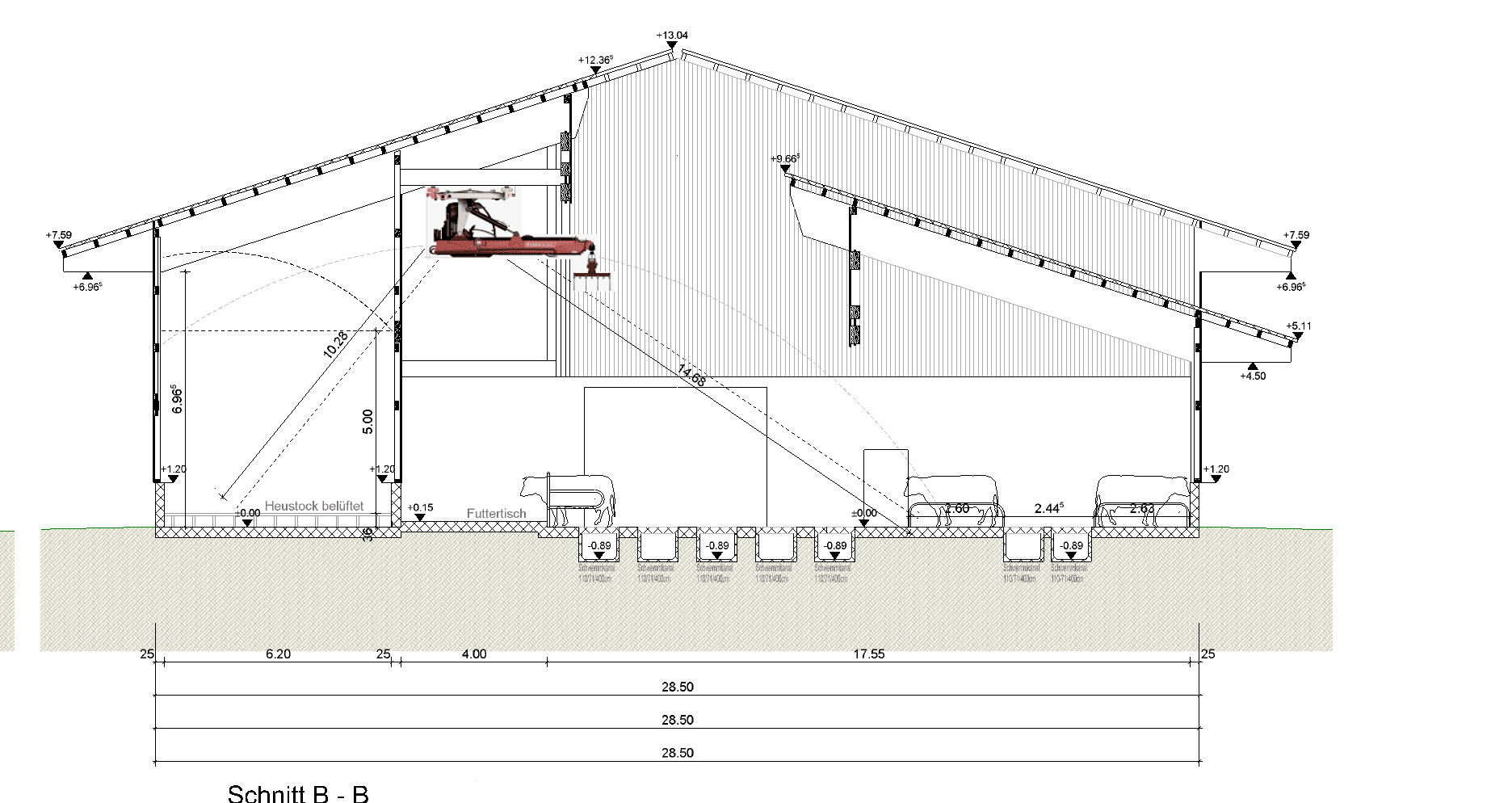 Holzhausplaner - Schnitt B