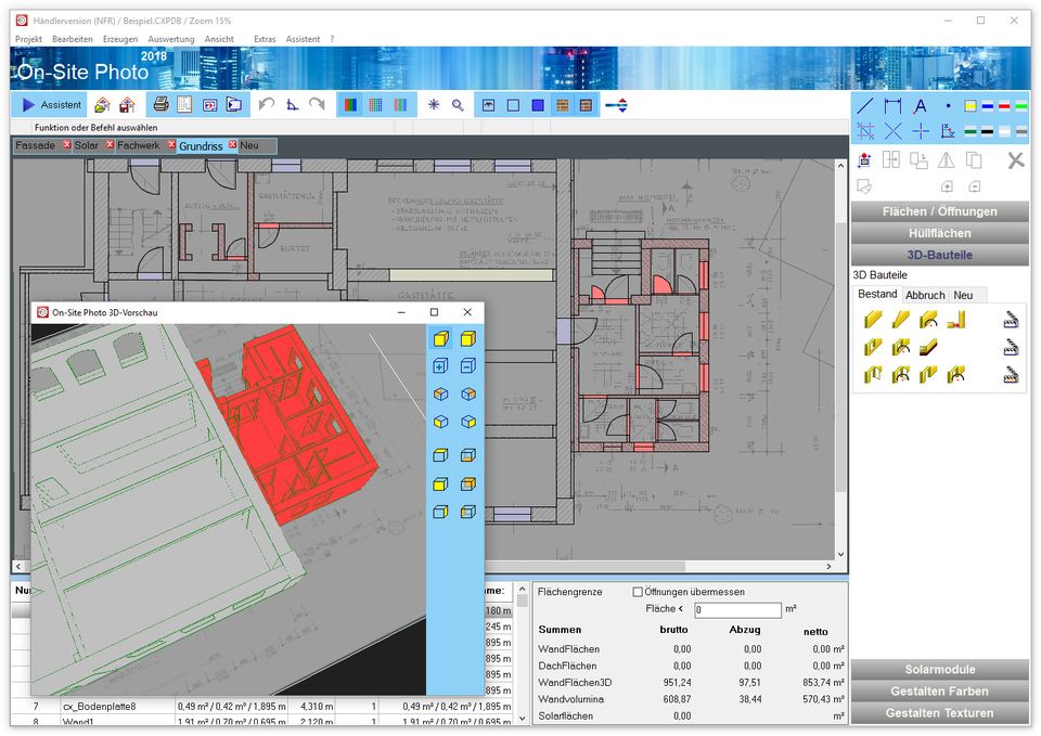 On-Site Photo Grundriss