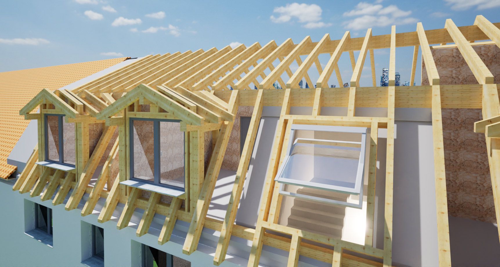 Woodcon Dach Holzbau