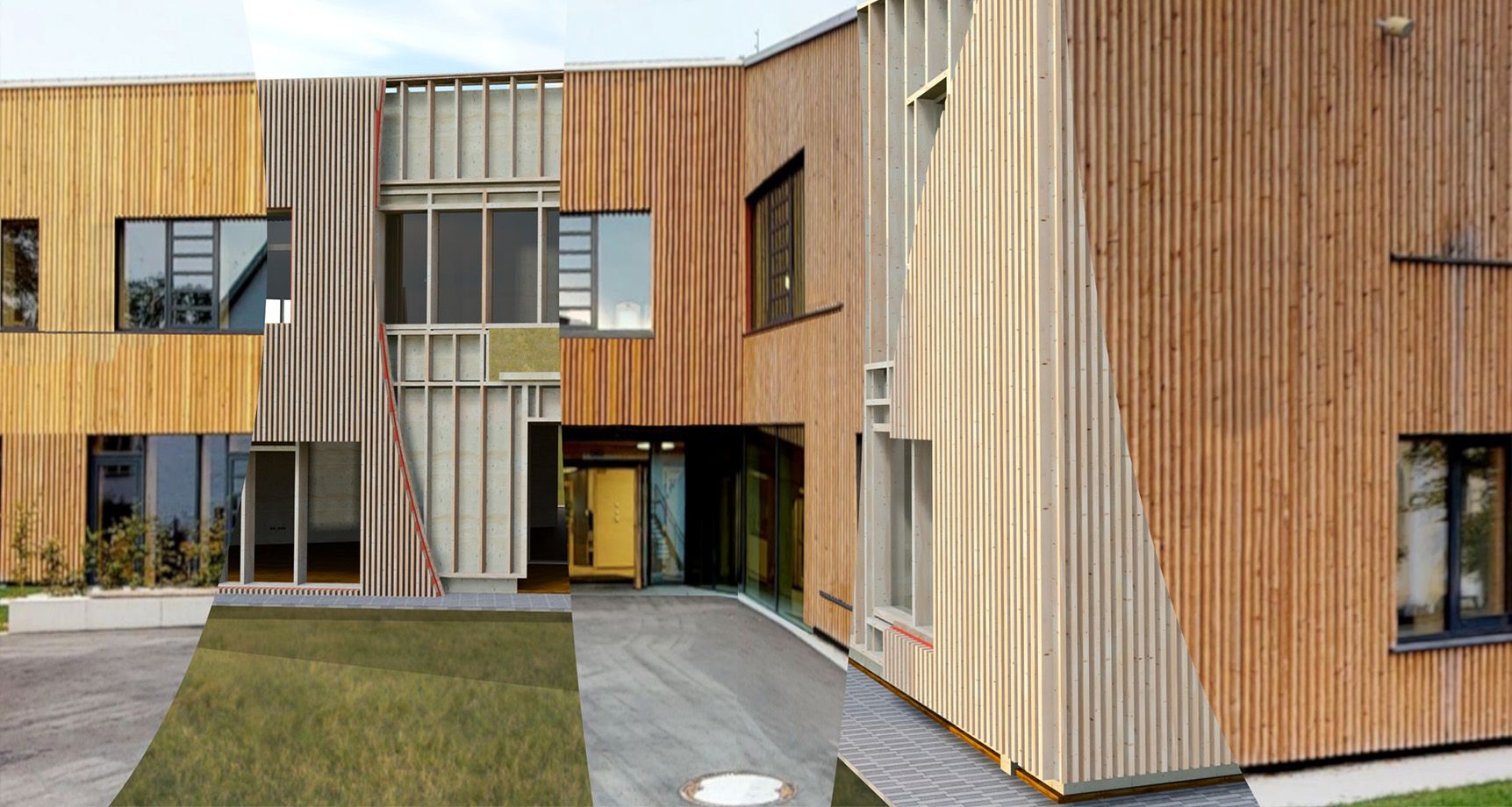 Ständer + Platten + Schalungen + Lattungen + XLAM