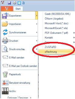 xRechnung / ZUGFeRD E-Rechnung