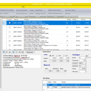 Leistungen-Dach Stammdaten