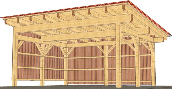 Woodcon Dach Holzbau